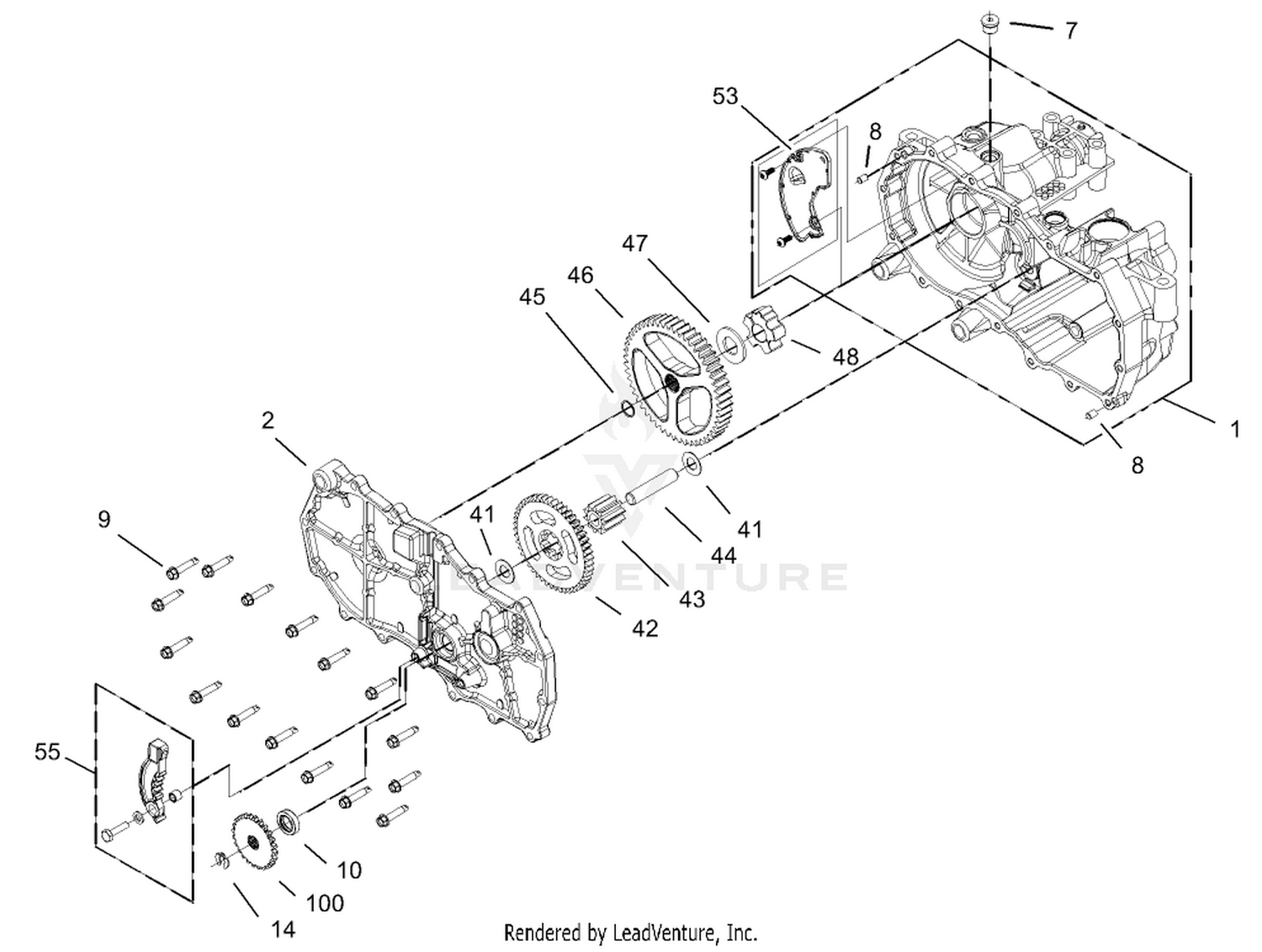 Housing Assembly RH Hydrostat No. 105-3491