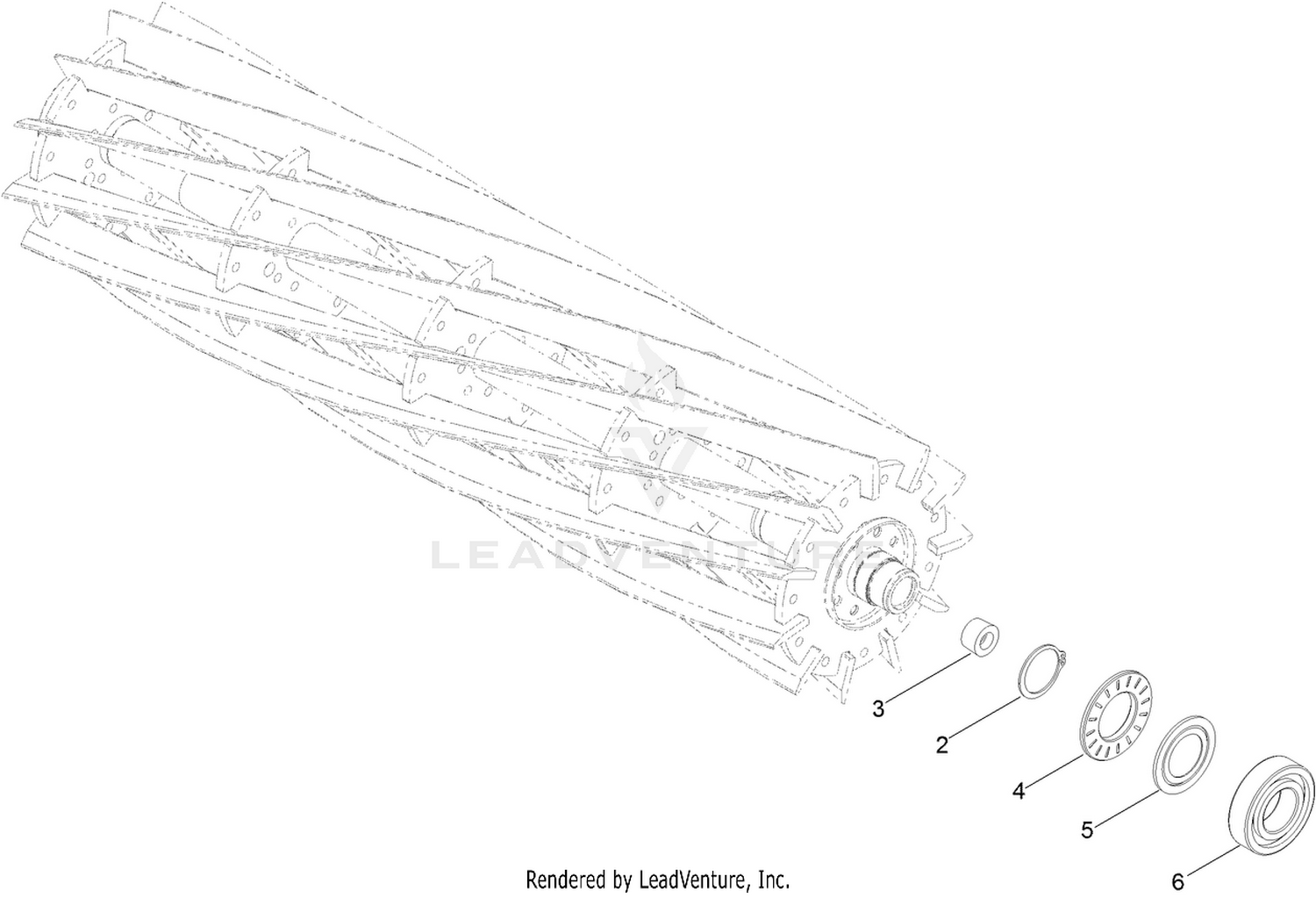 7in EdgeSeries + 27In Fairway, 11 Blade, Low Drag, Radial Reel Assembly No. 137-8471