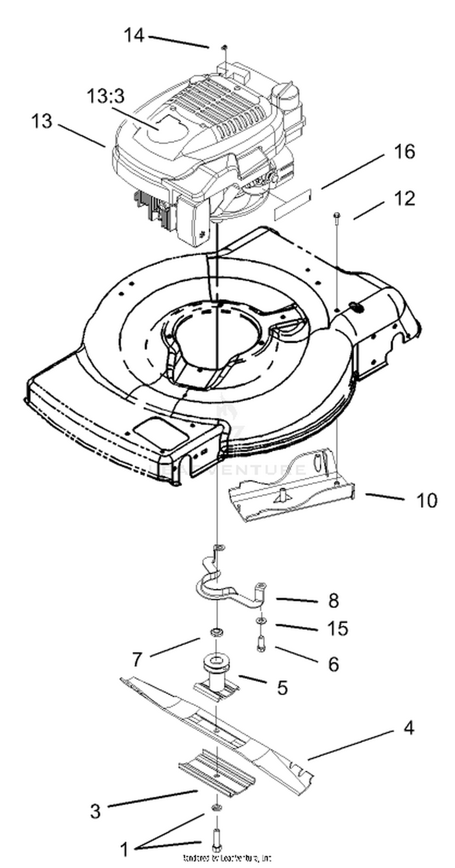 Engine and Blade Assembly
