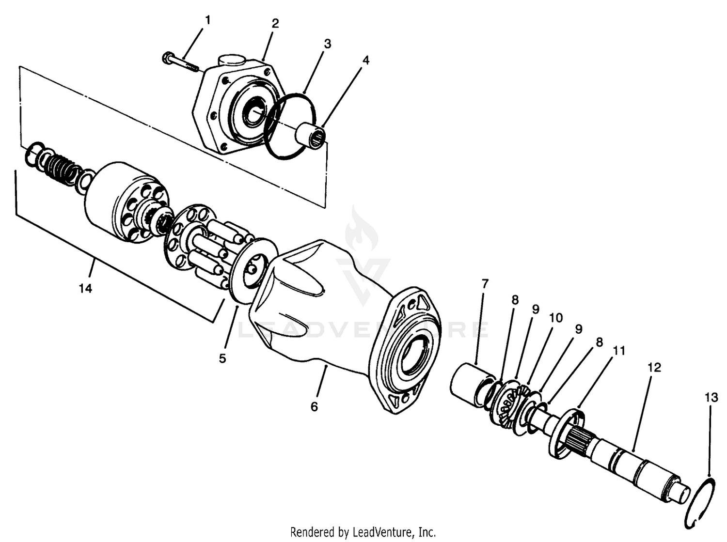 Hydraulic Motor No. 76-6580 (model No. 30455)