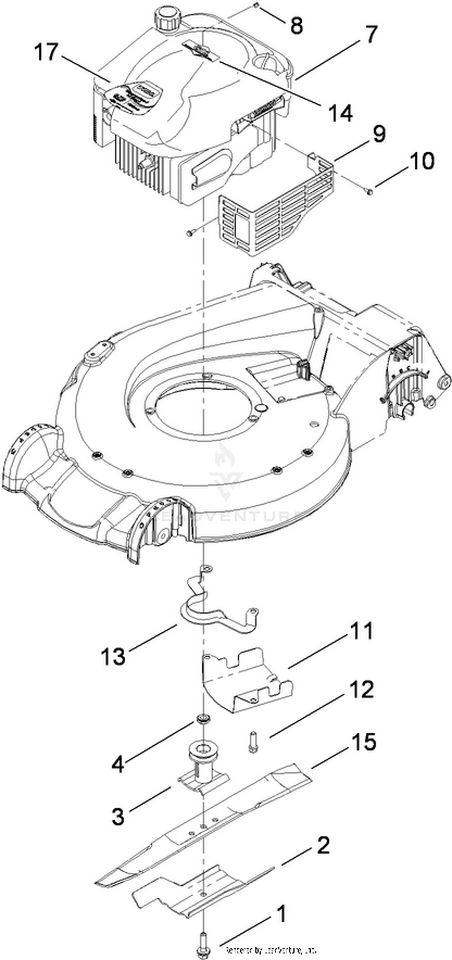 Engine and Blade Assembly
