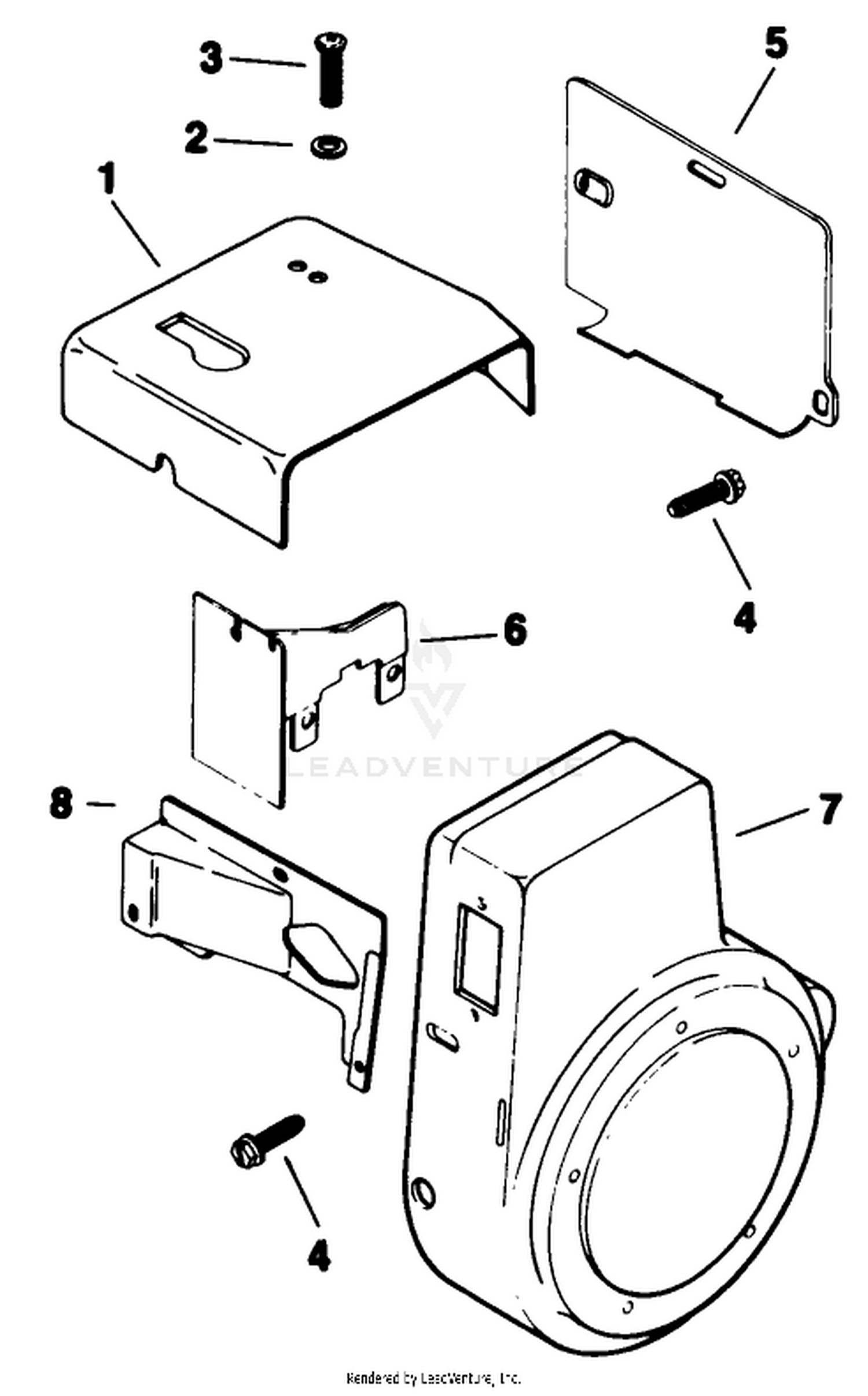 Baffles  Shroud-Engine Assembly-Kohler Model No. M16s-711533