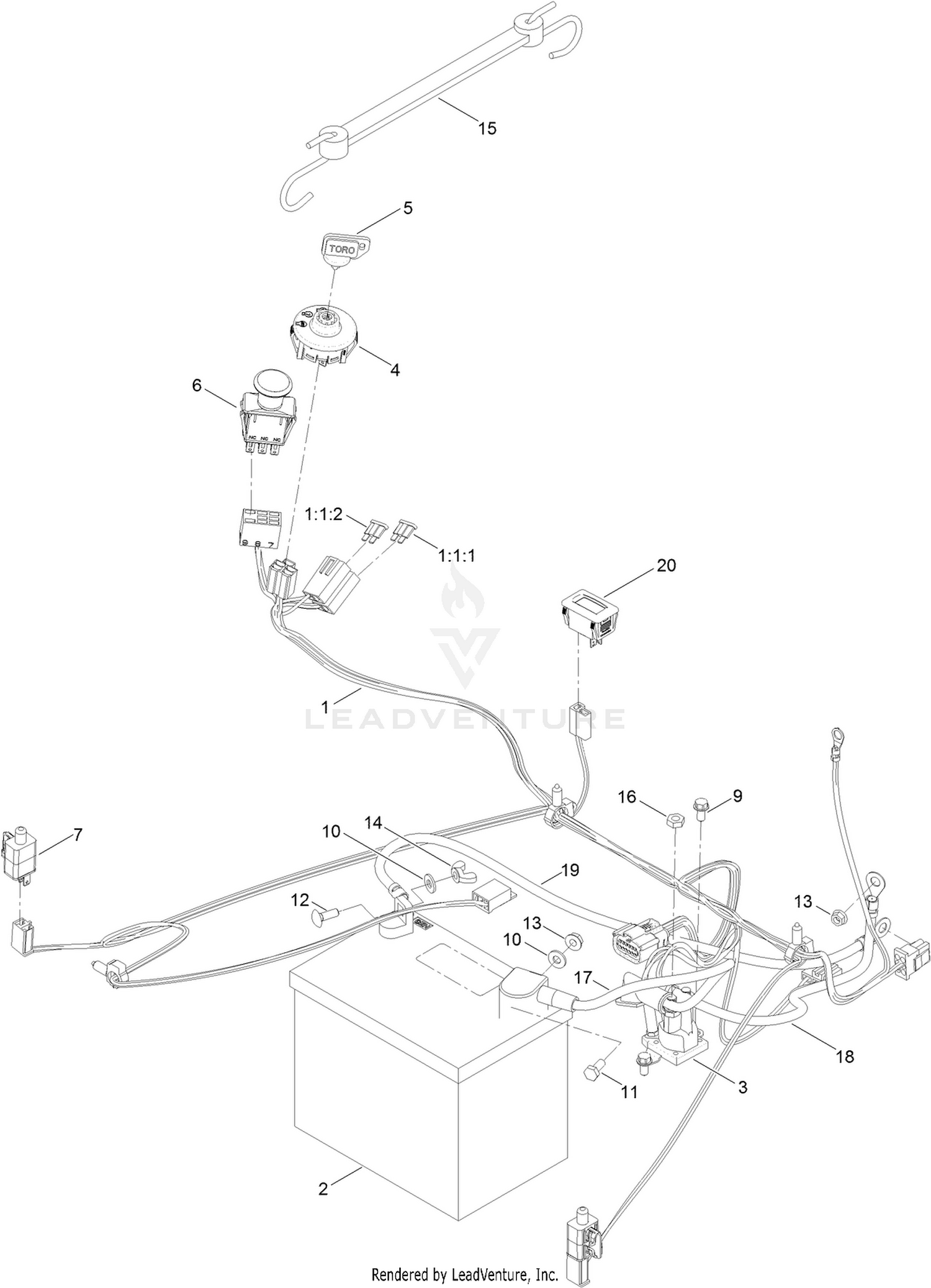 Battery and Electrical Assembly