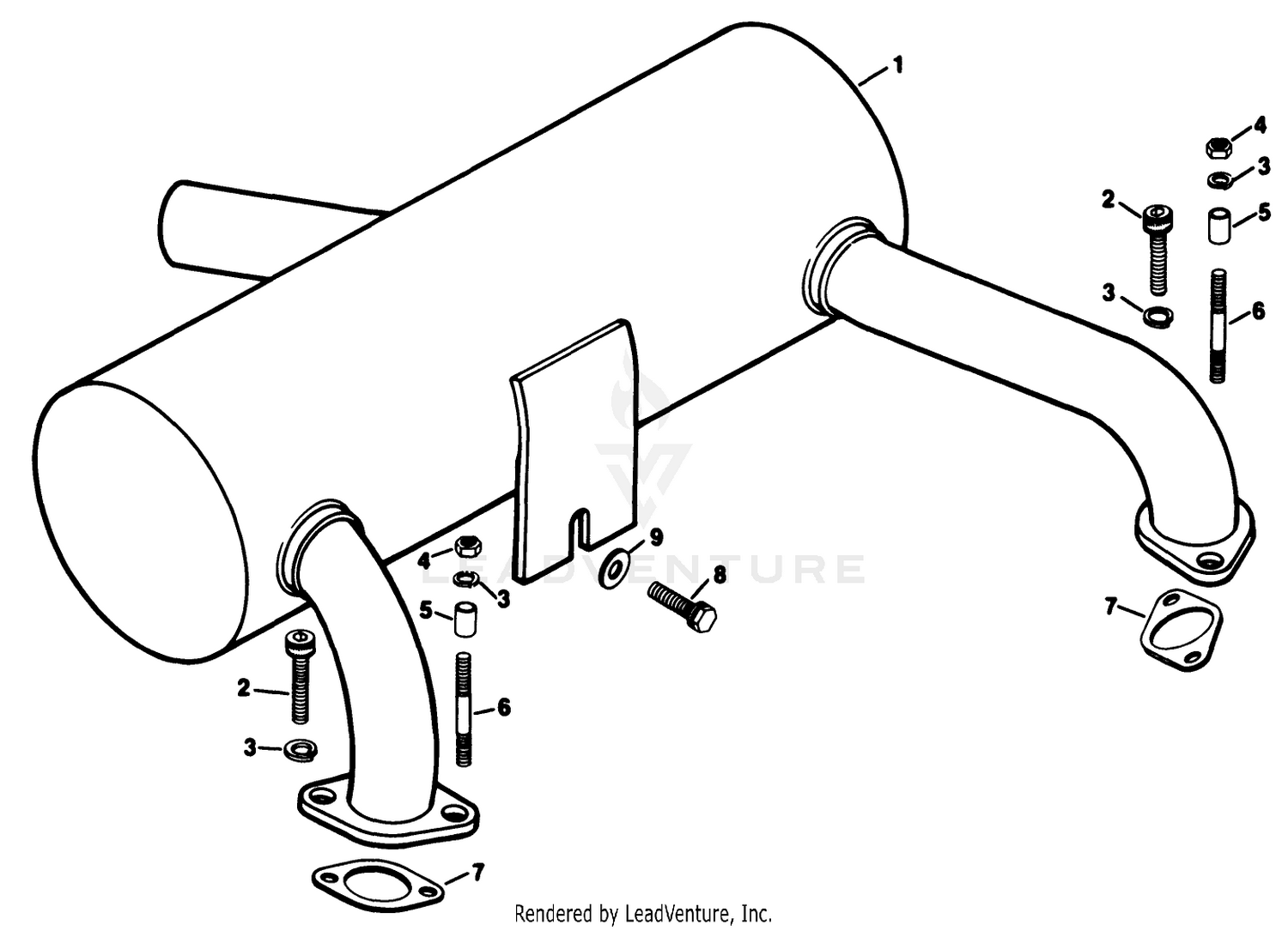 Exhaust-Group 12 Engine Kohler Model No. Kt17qs Type No. 24324 (continued)