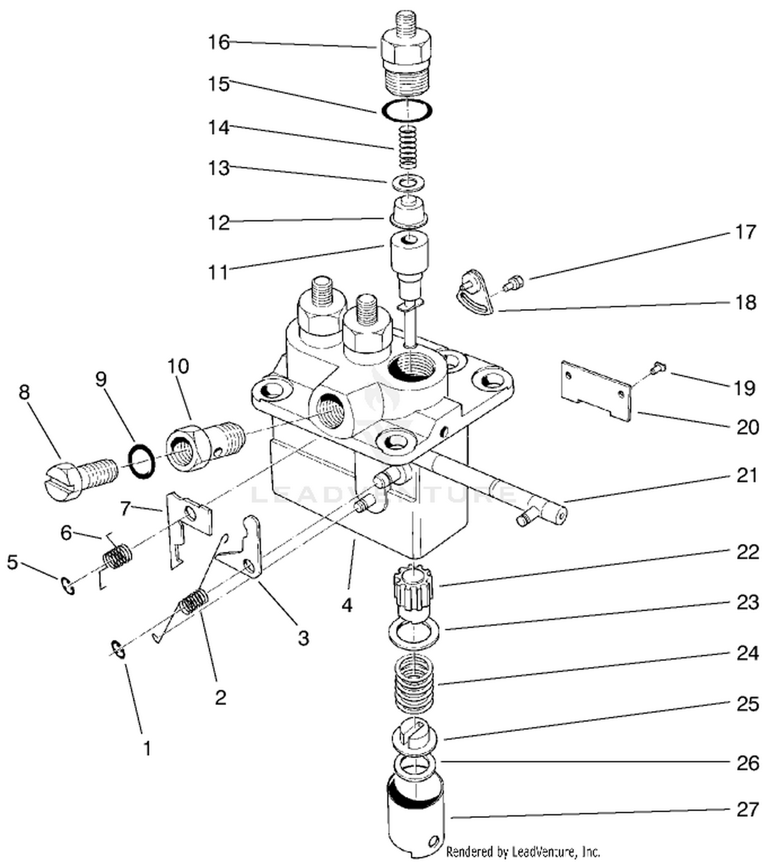 Fuel Injection Pump Assembly No. 42-8000 (continued)(used On Serial No. 50001-60119)
