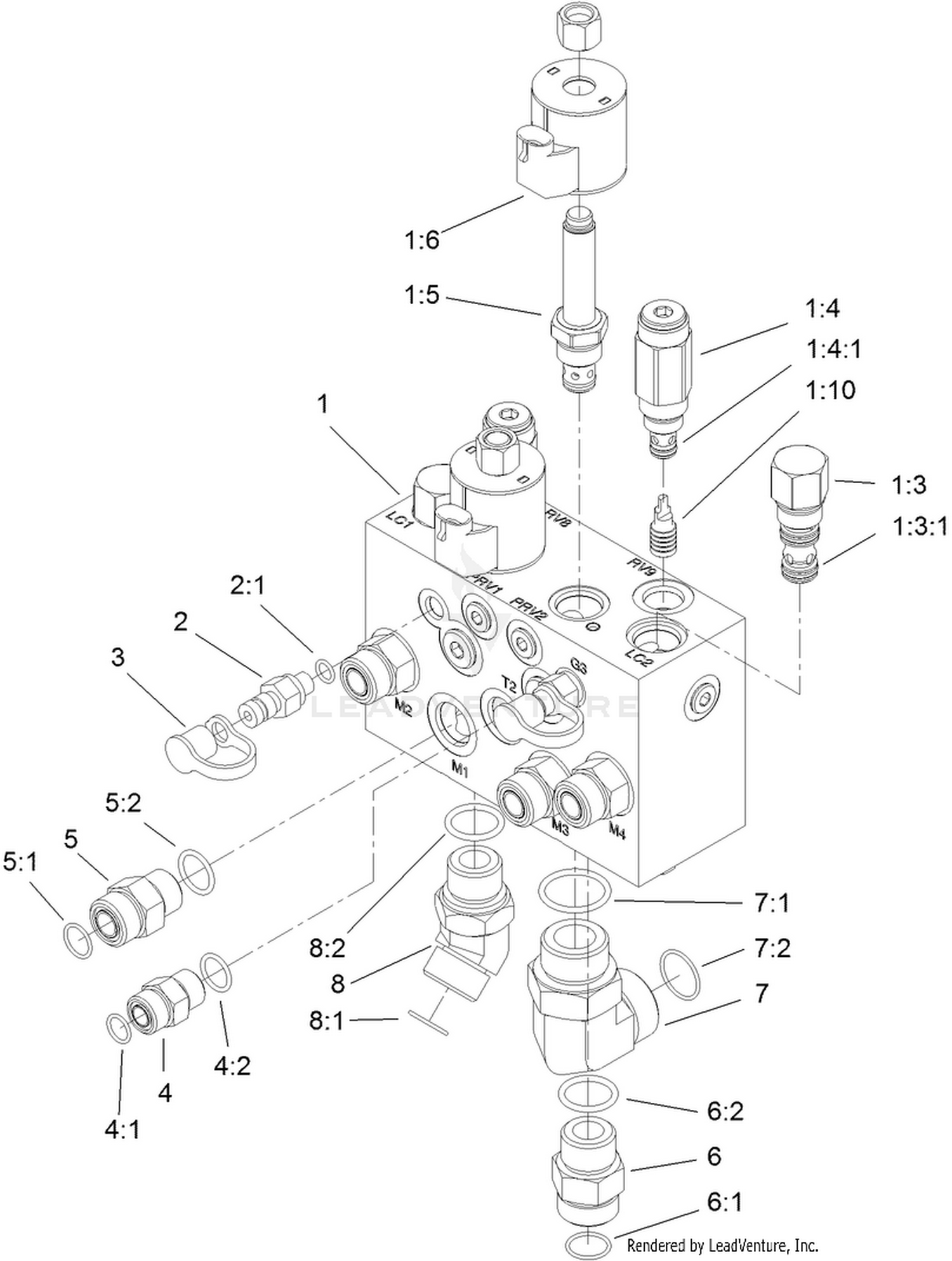 Mow Manifold Assembly No. 117-2392