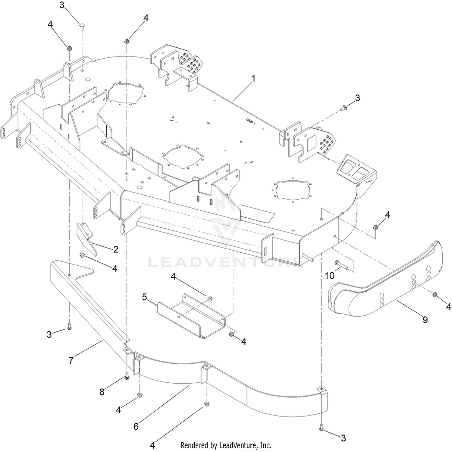 Deck and Baffle Assembly