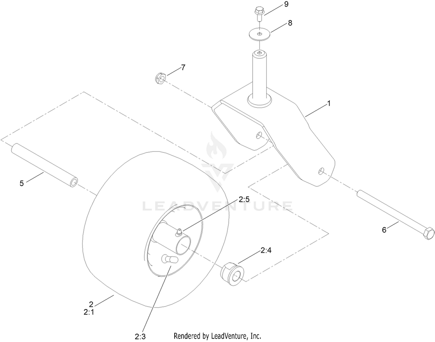 Tire and Caster Assembly
