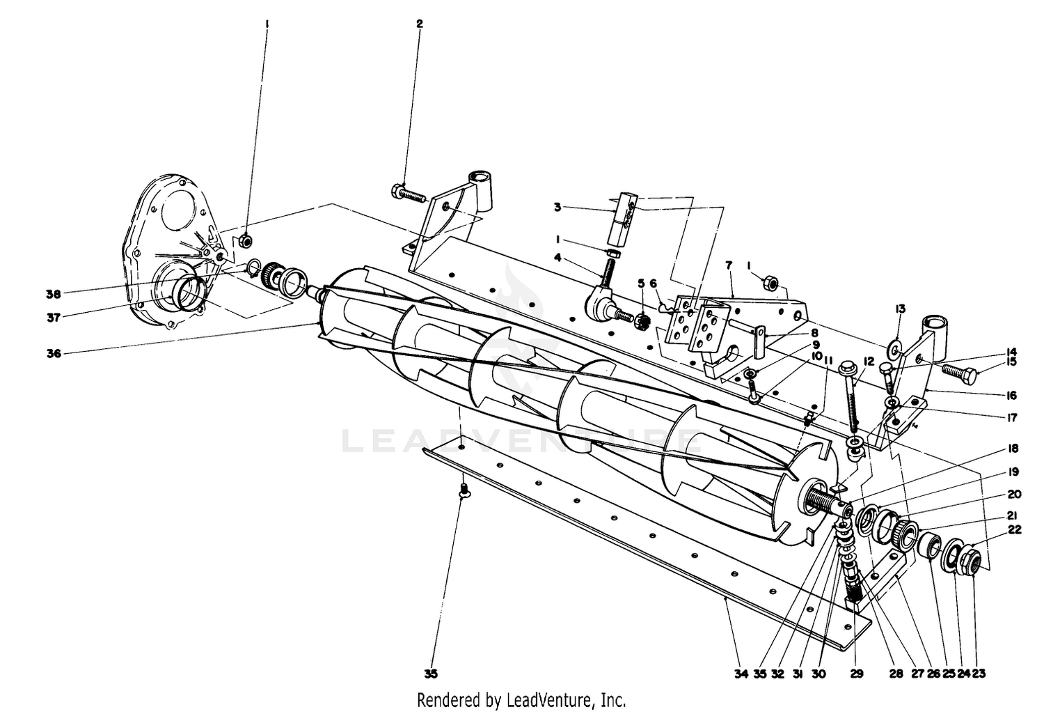 Reel And Bed Bar Assembly