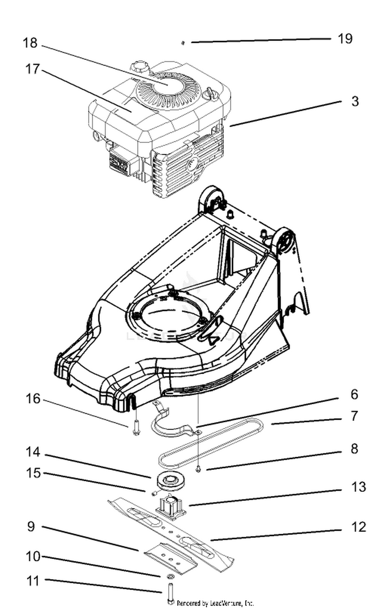 Engine and Blade Assembly