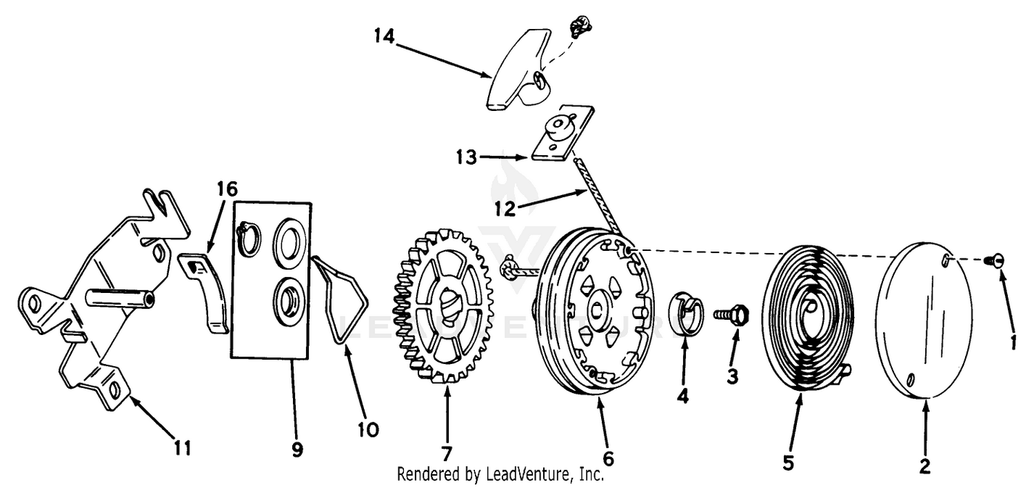 Rewind Starter No. 590450a