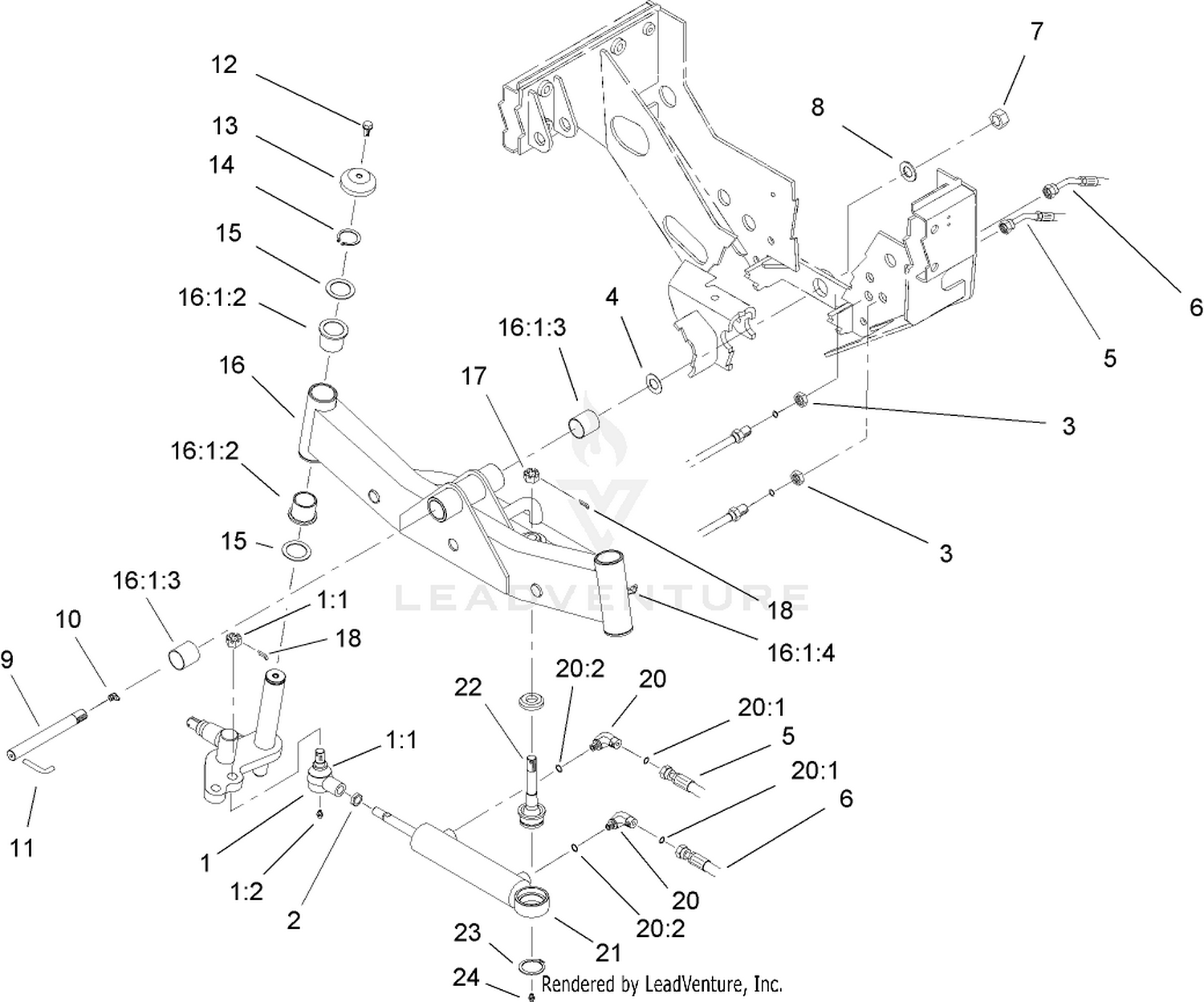 2 Wheel Drive Axle Assembly