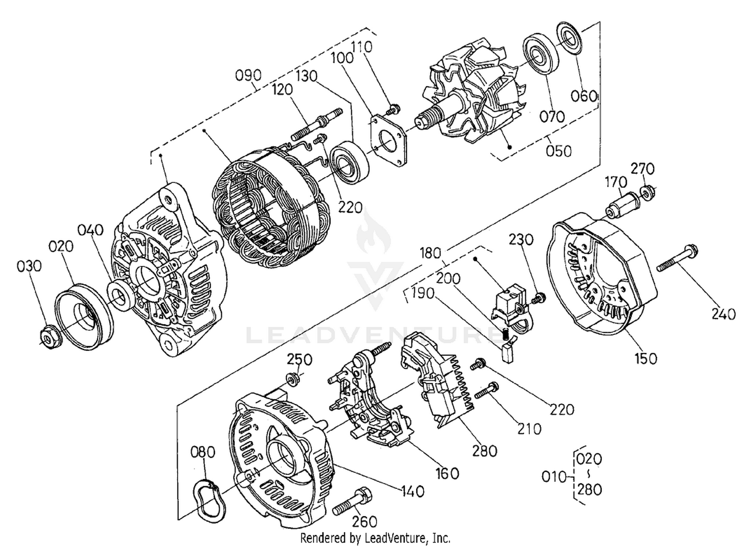 Alternator Component Assembly