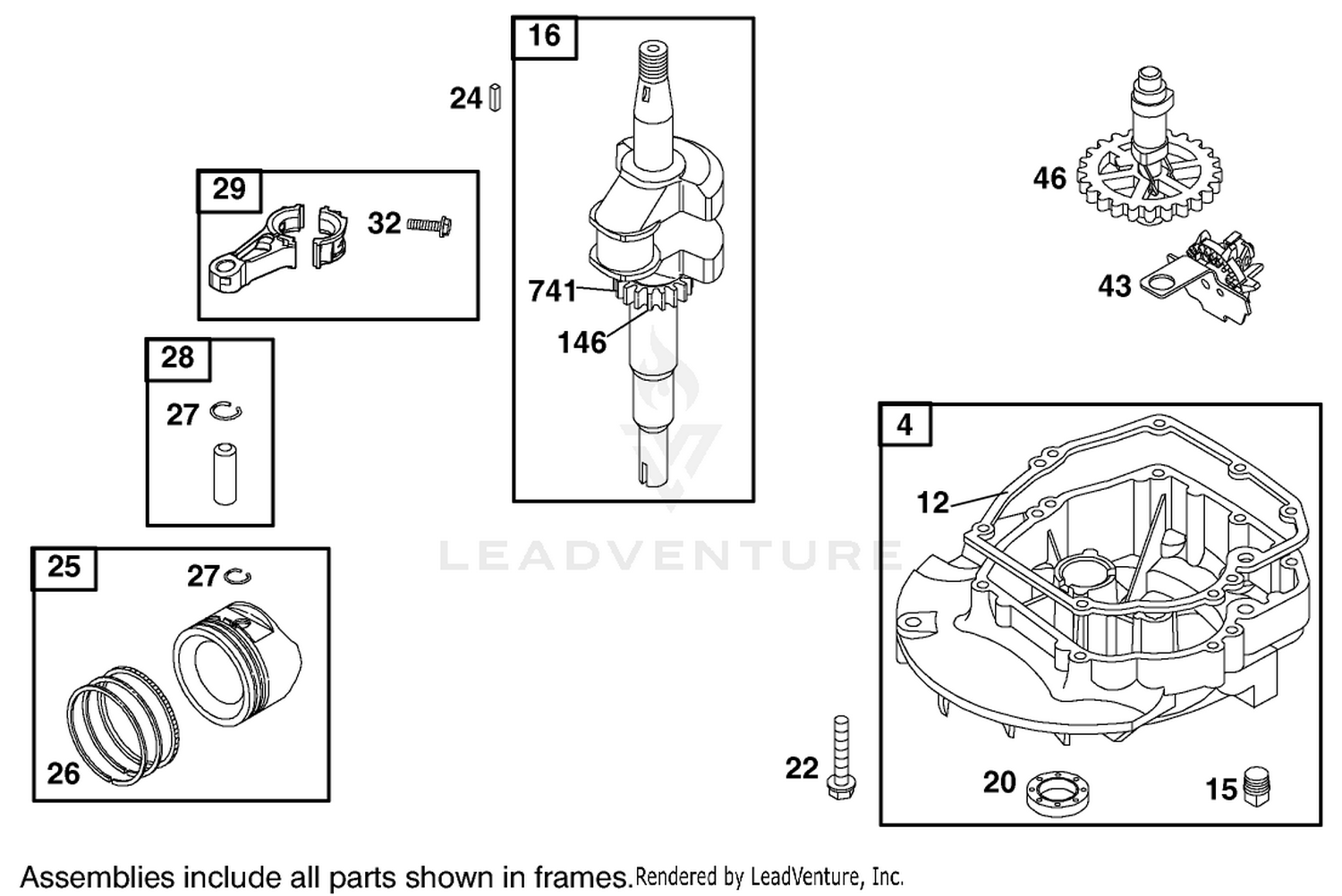 Crankcase And Crankshaft Assembly