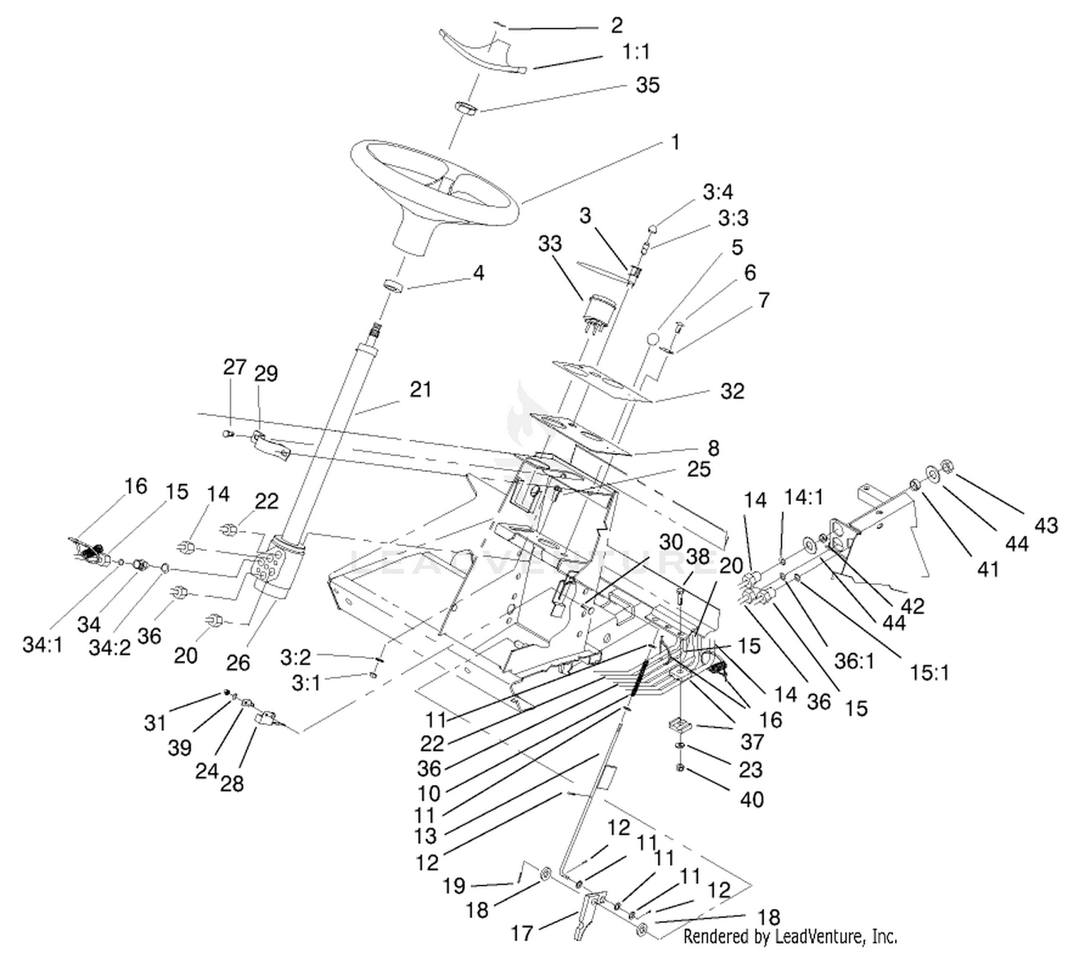 Steering Tower Assembly