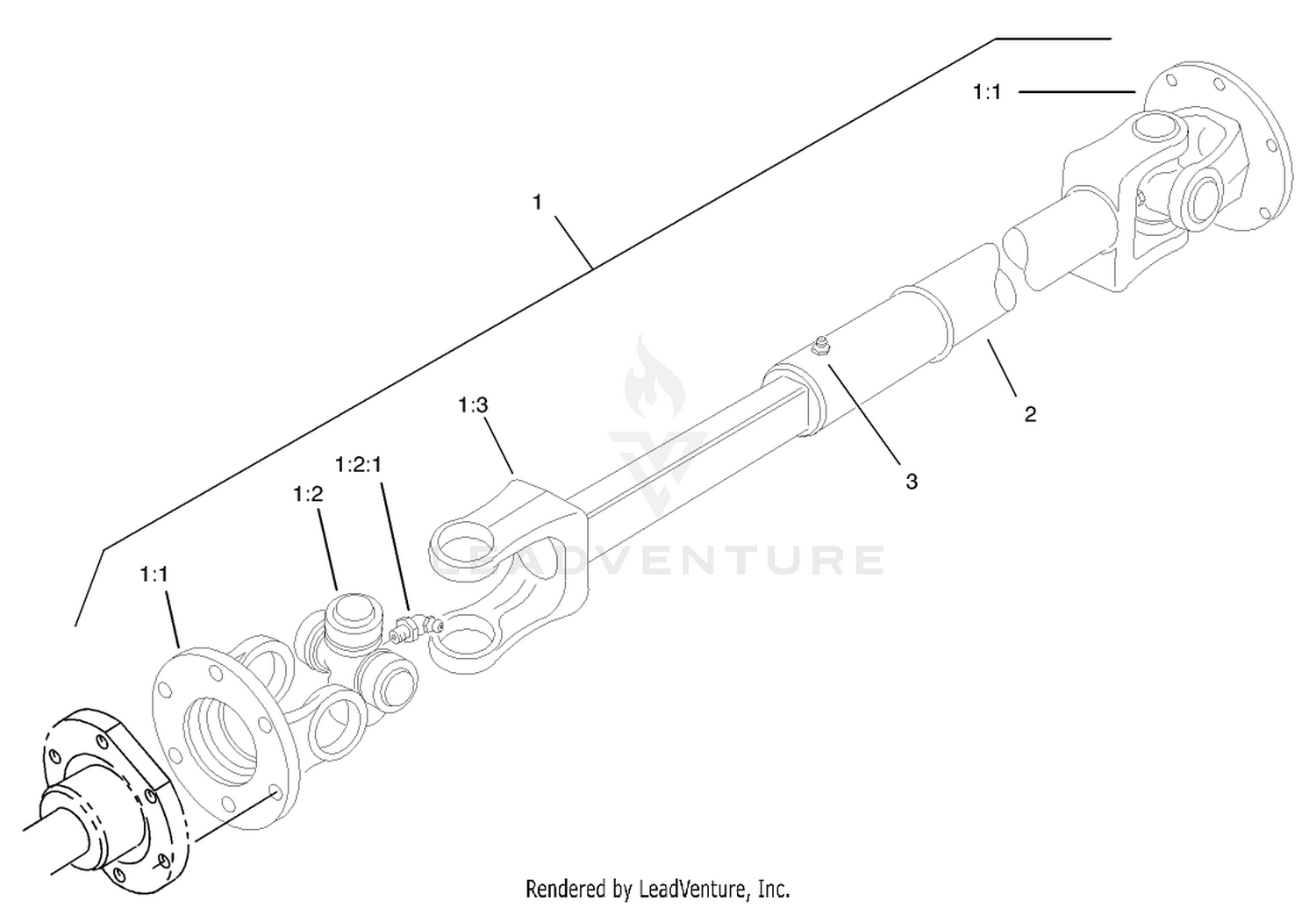 Driveshaft Assembly No. 98-5009