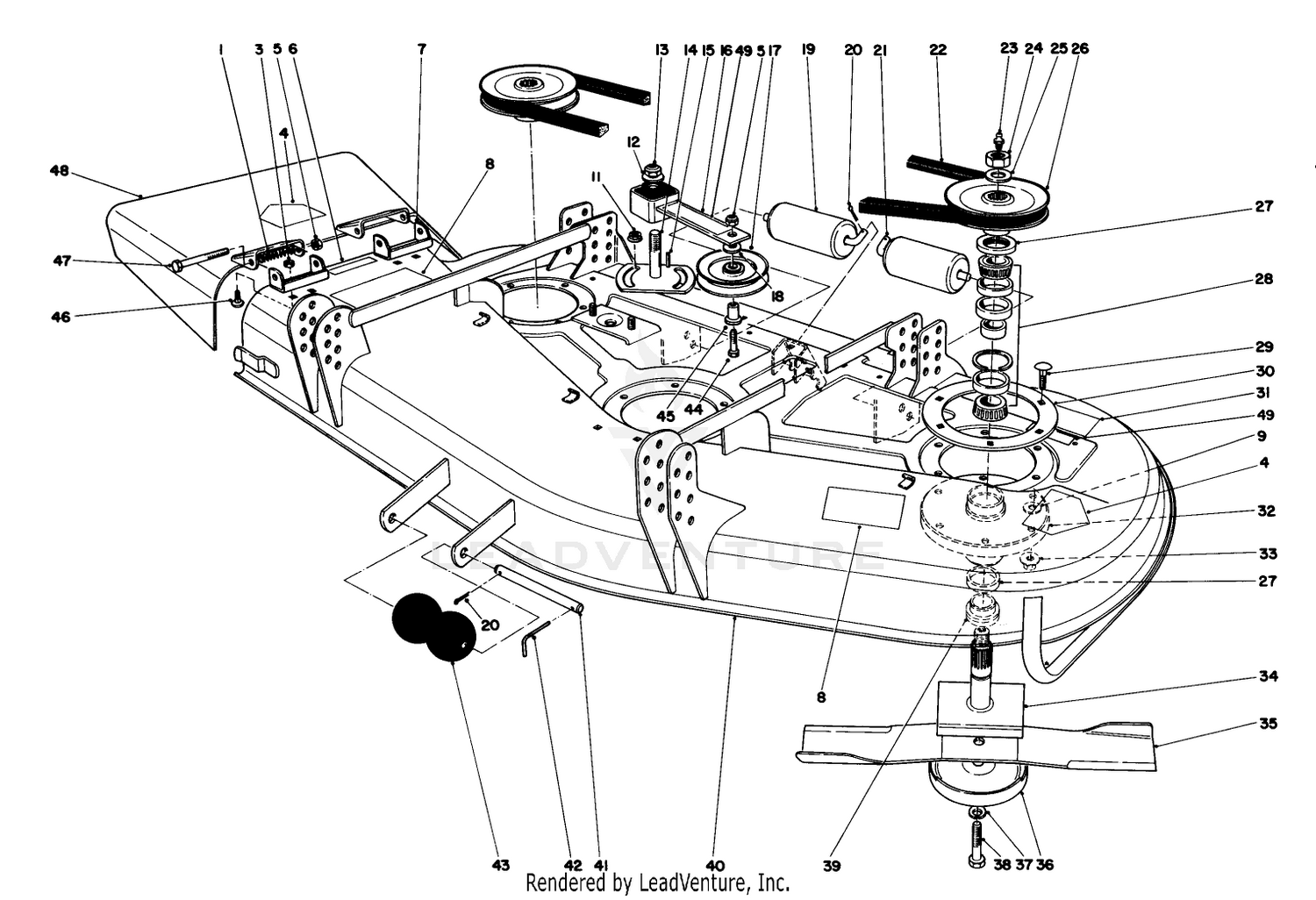 52" CUTTING UNIT MODEL NO. 30555