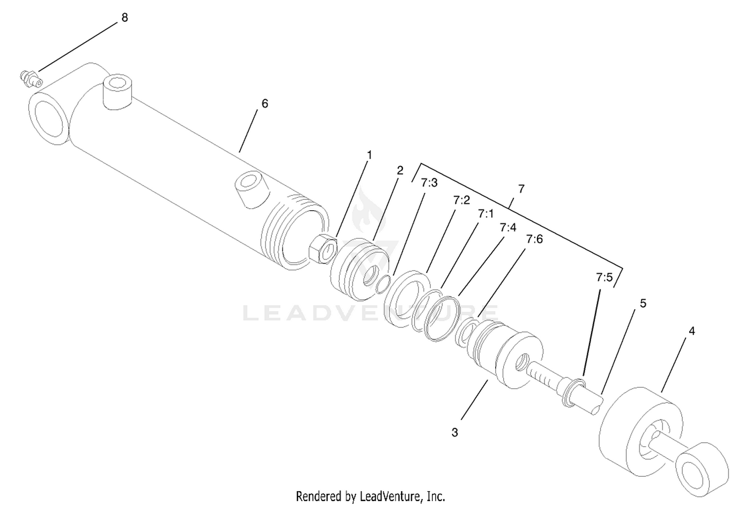 Lift Cylinder Assembly No. 93-2650
