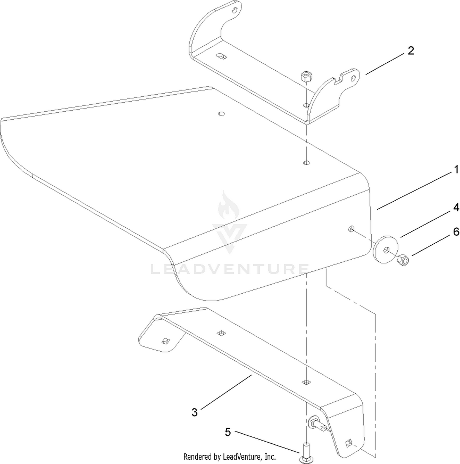 Rubber Deflector Assembly No. 114-1651
