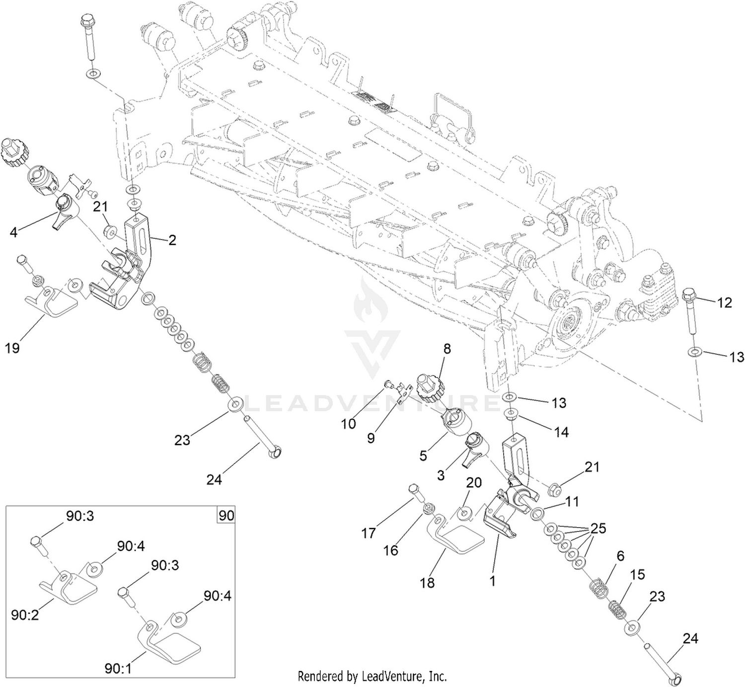 Groomer Quick Up Assembly