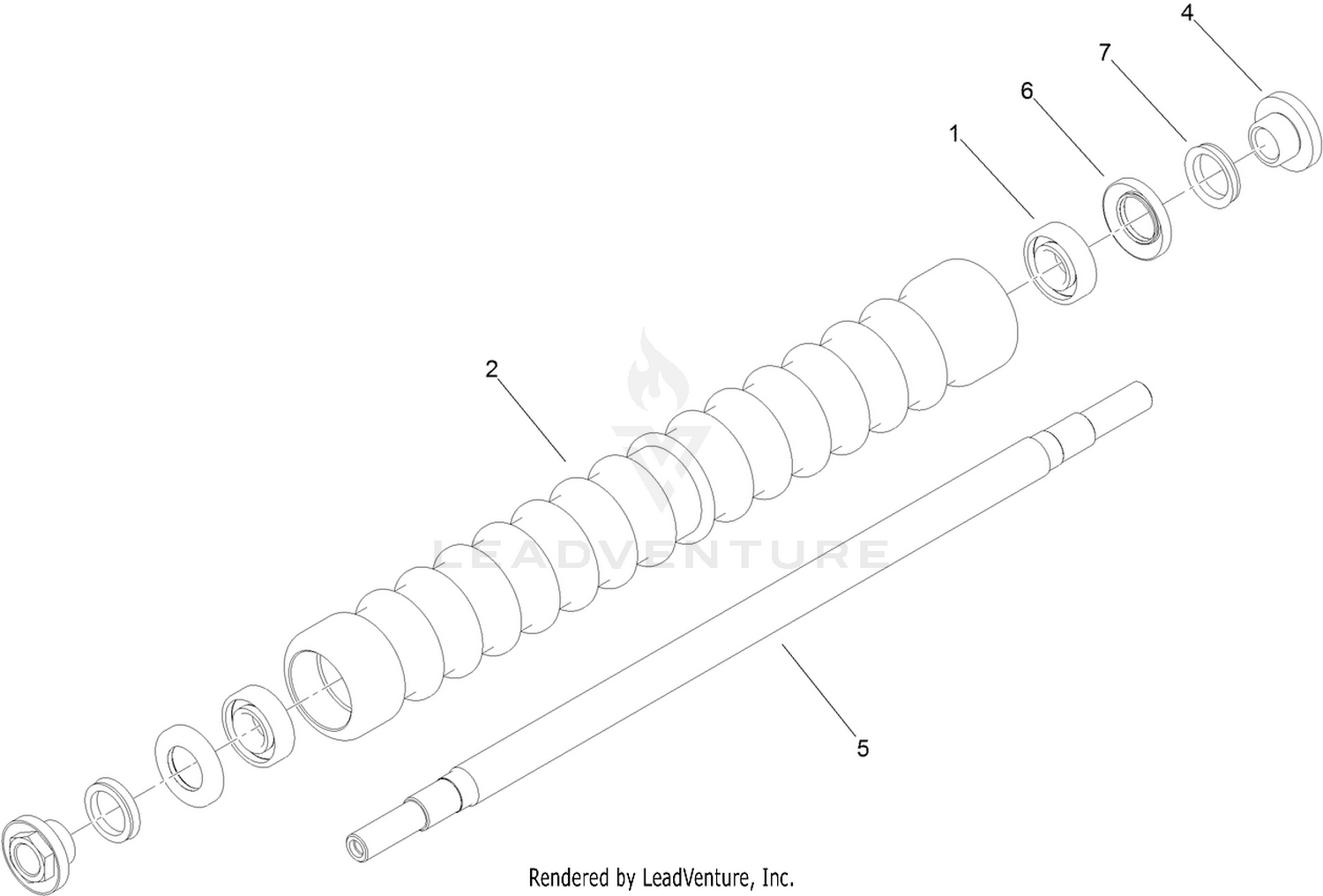Wide Roller Assembly No. 120-9609
