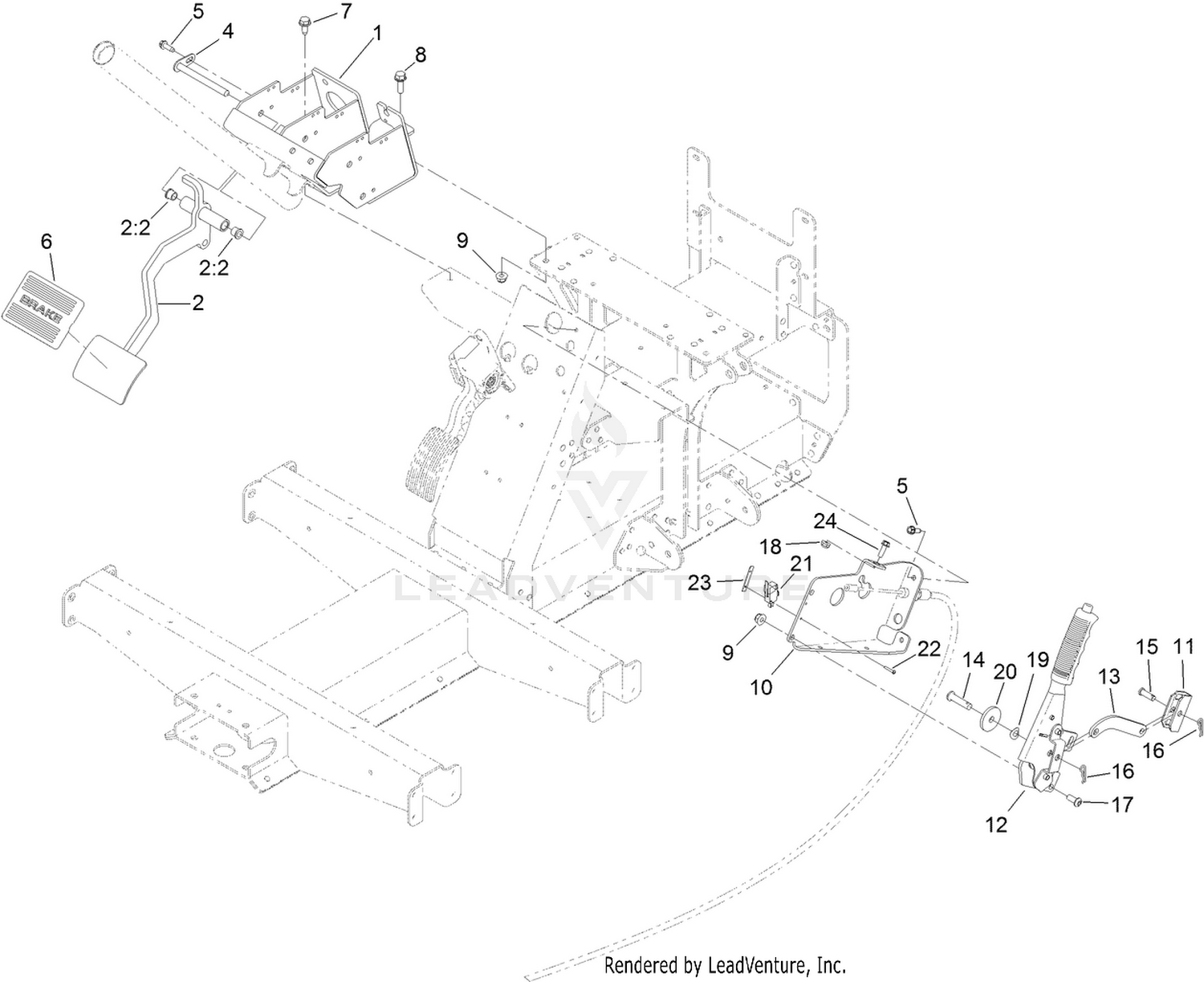 Pedal and Control Assembly