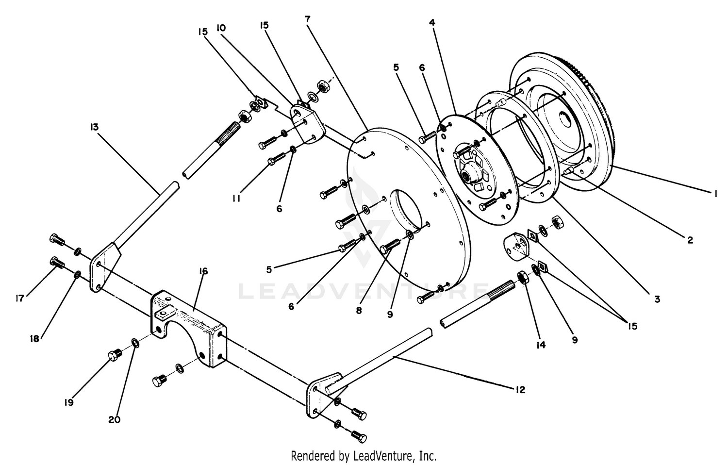 Rear Power Take Off Assembly
