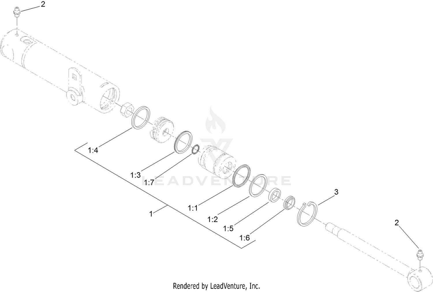 Hydraulic Cylinder Assembly No. 119-6990