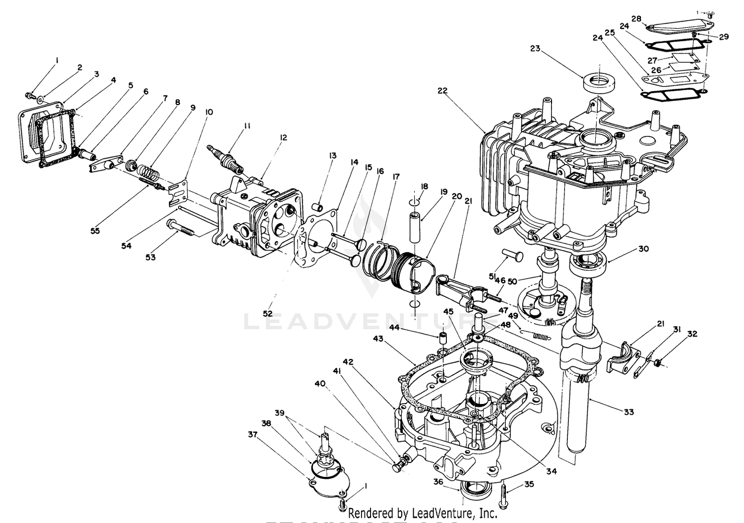 Crankcase Assembly (model No. Vmk9-5)