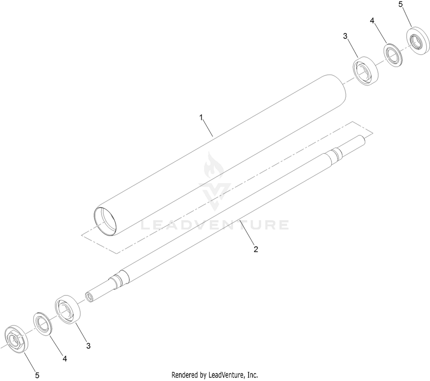Rear Roller Assembly No. 140-9258