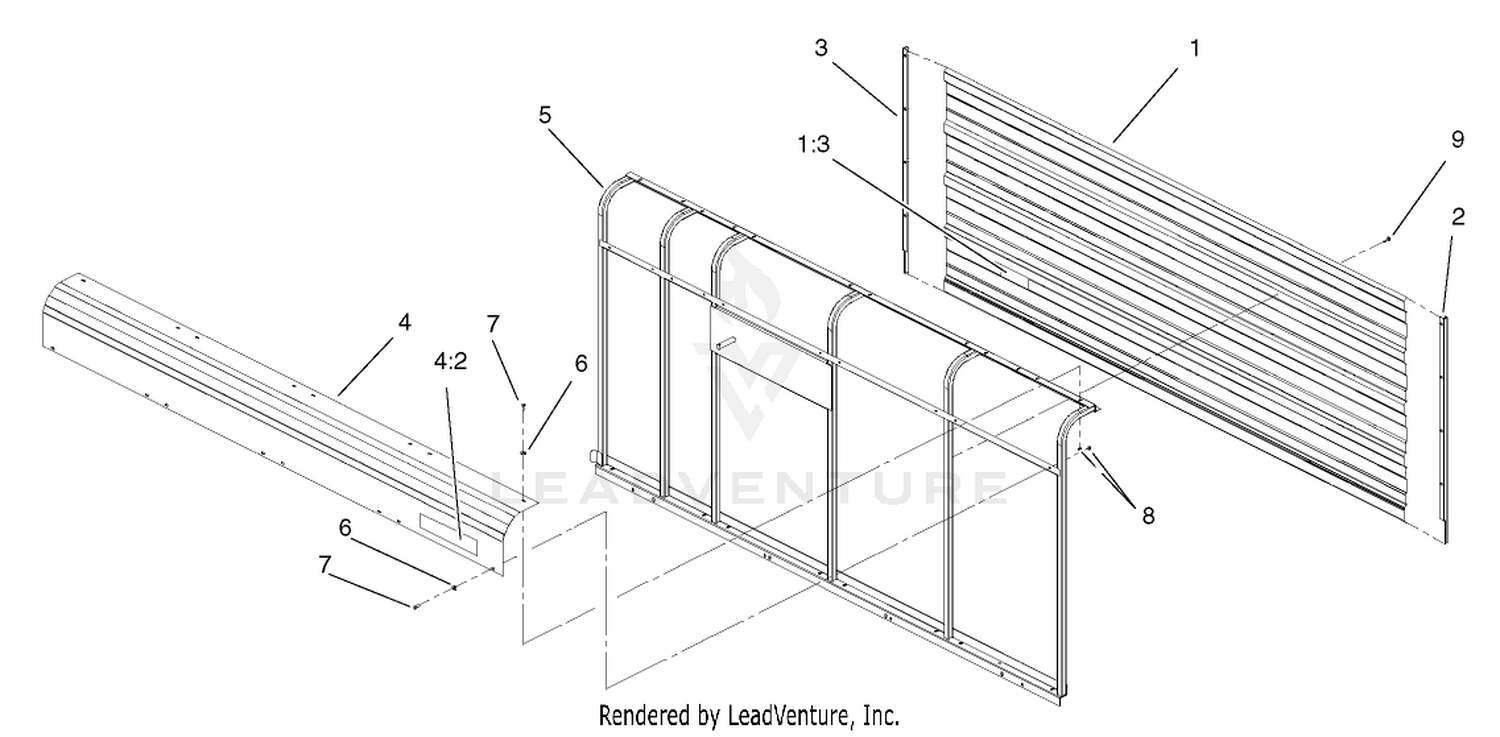 Right Hand Sidewall Assembly