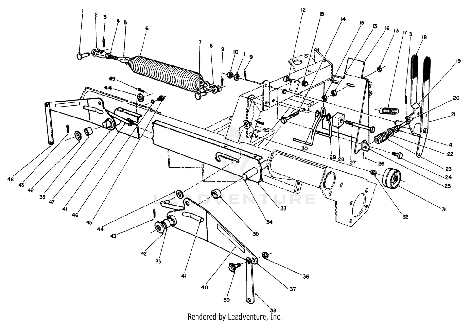 Control Levers  Front Counterbalance Assembly