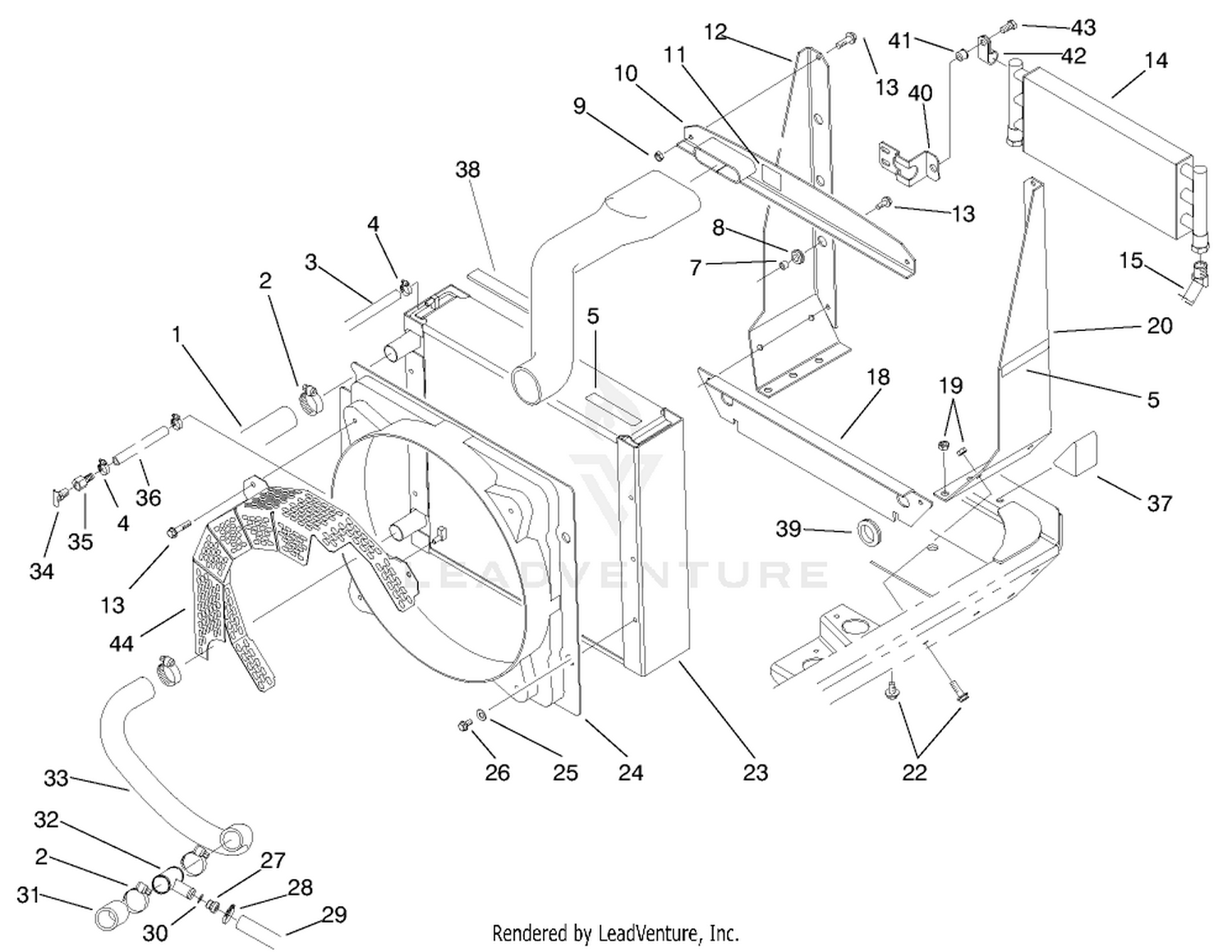 Radiator and Cooler Assembly