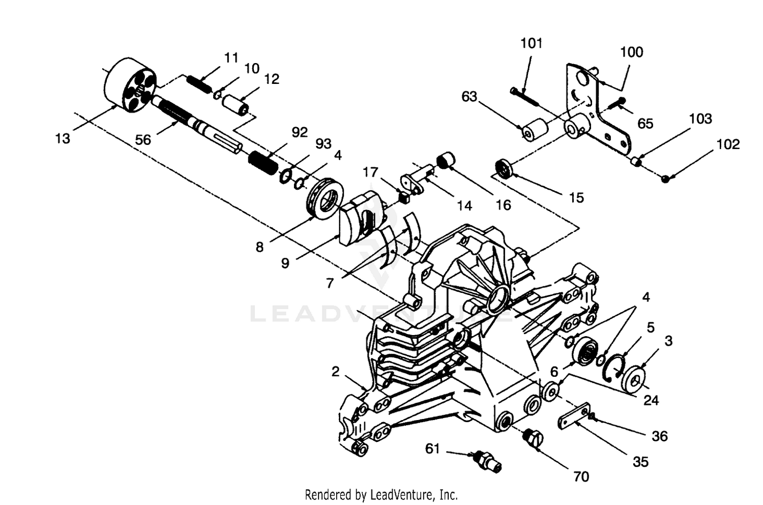 Hydrogear Transaxle Model No. 316-0500 (continued) 2