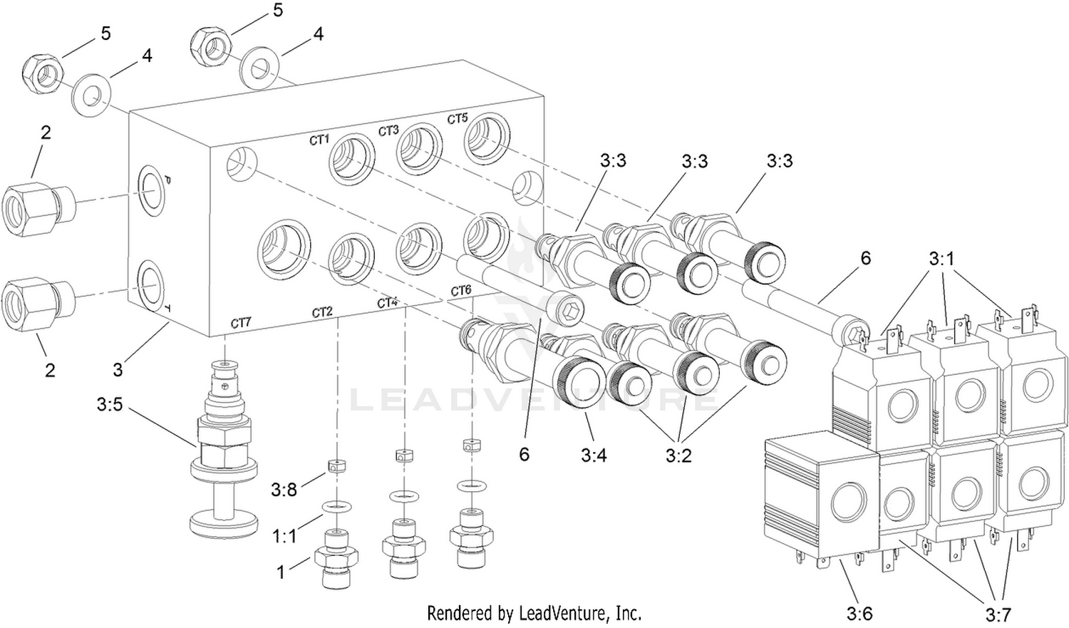 Hydraulic Lift Manifold Assembly