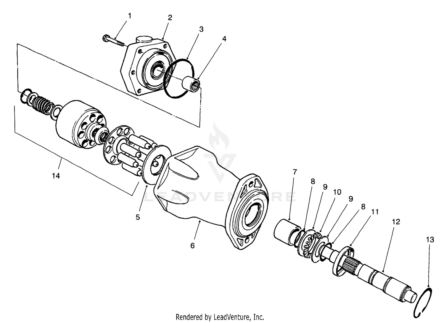 Hydraulic Motor No. 76-6580 (model No. 30455)