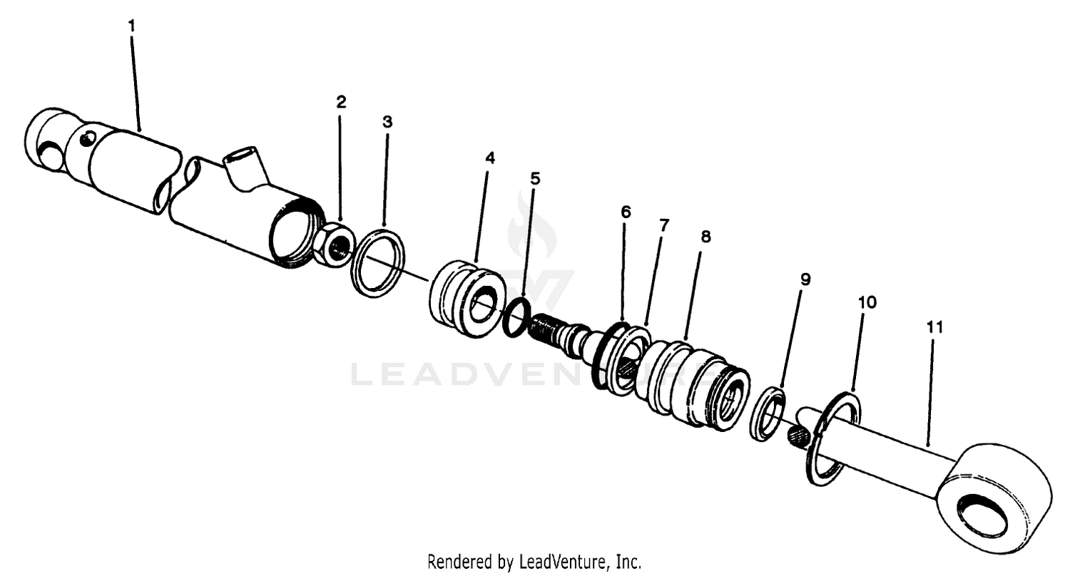 Rear Hydraulic Cylinder No. 83-7230