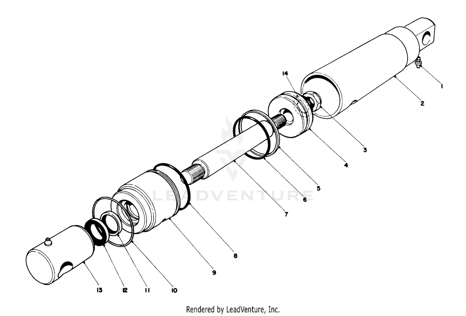 Hydraulic Cylinder Assembly-21-0390