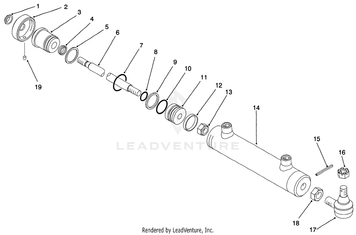 Steering Cylinder Assembly No. 93-5962
