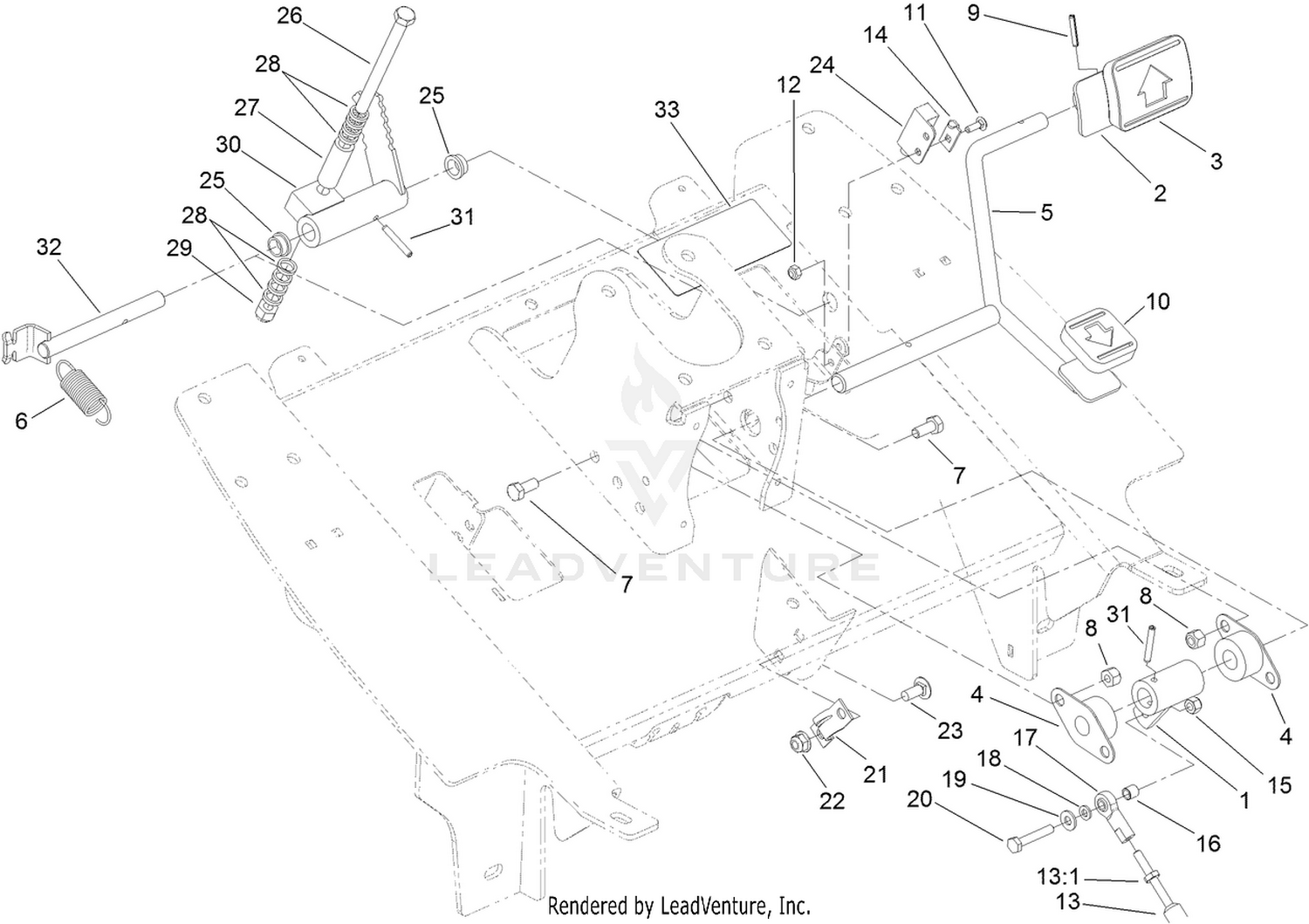 Traction Pedal Assembly