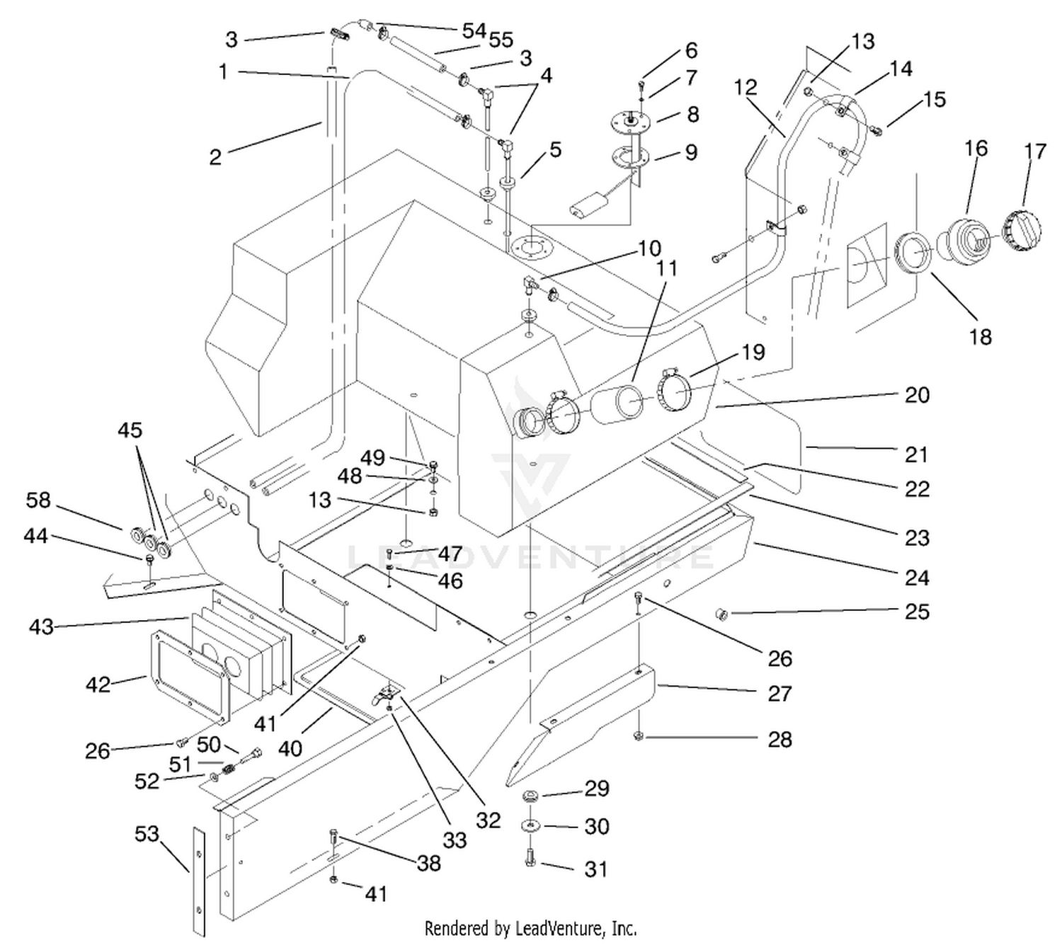 Fuel Tank  Lower Body Assembly