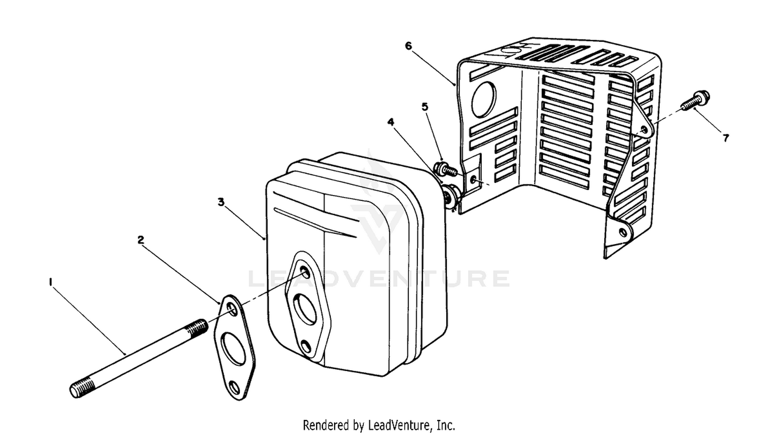 Muffler Assembly (model No. Vmg6)