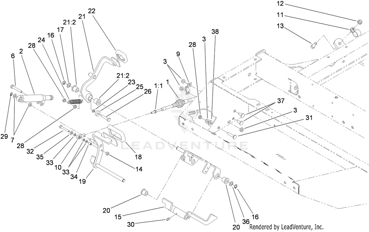 Traction Pedal Assembly