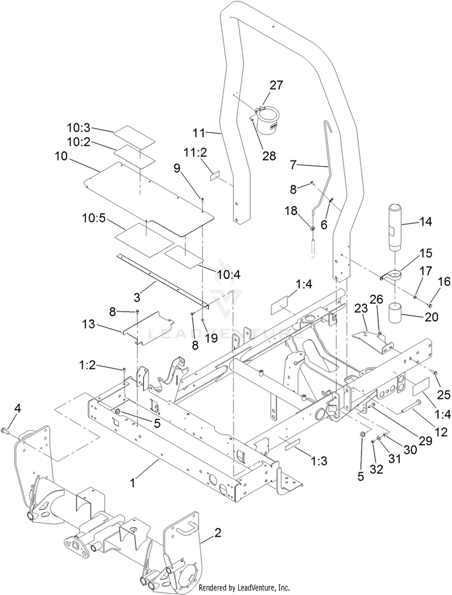 Frame and Front Axle Assembly