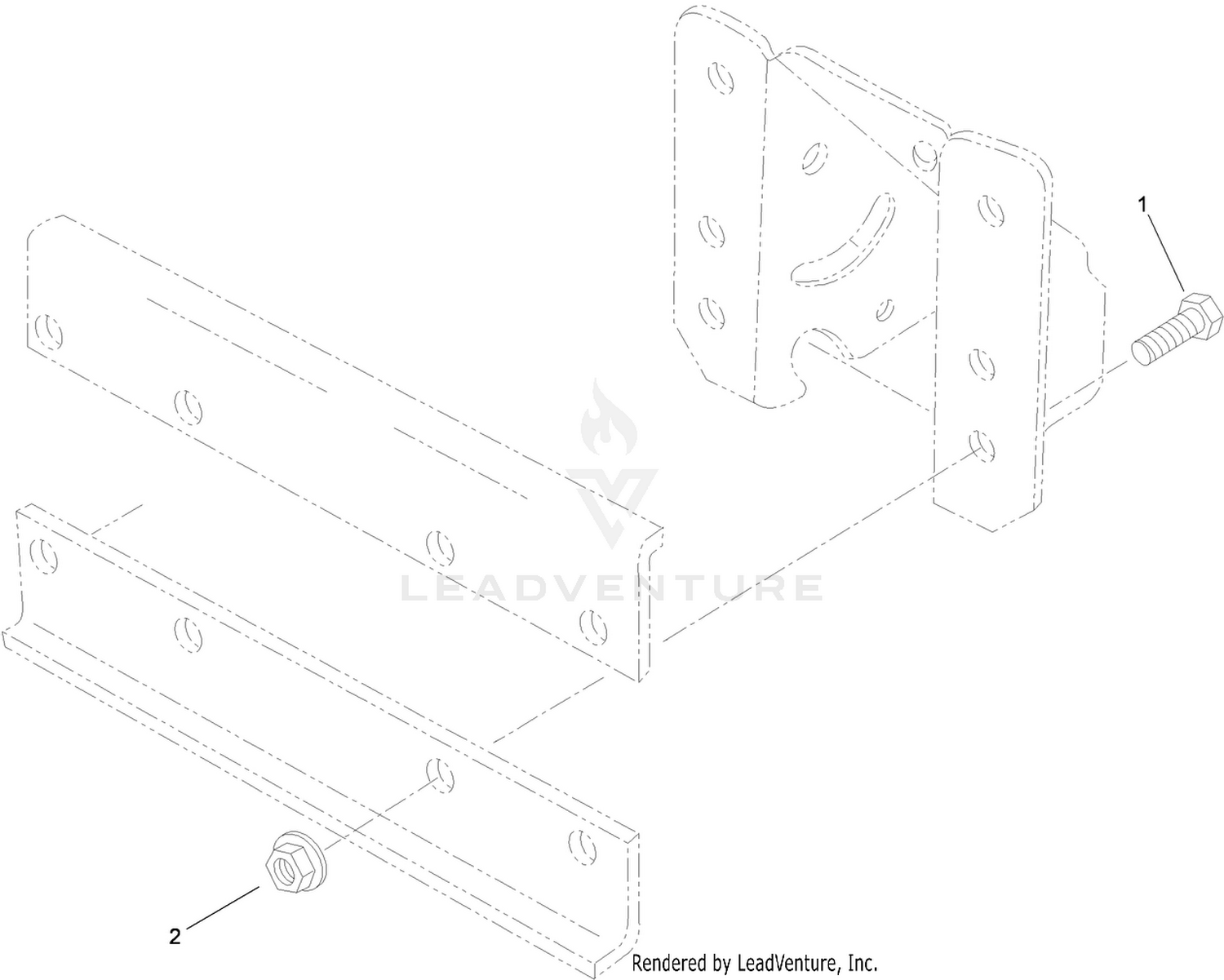 46 Inch Snow Blade Mounting Kit Assembly No. 117-0061