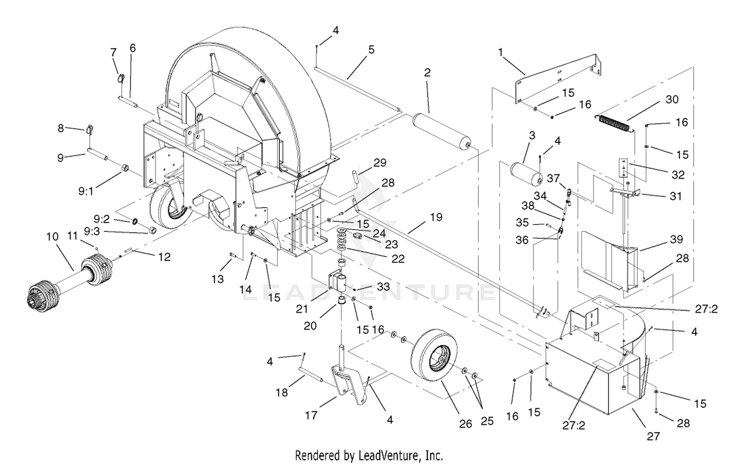 Chute and Roller Assembly