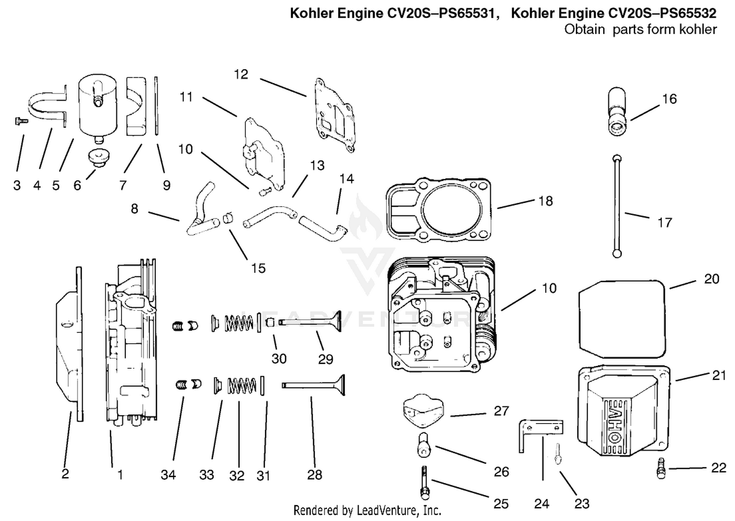 Head / Valve / Breather