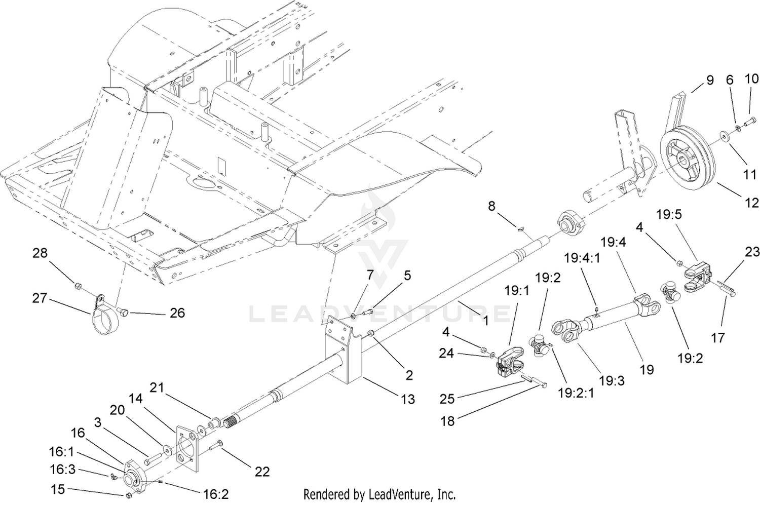 Power-Take-Off and Shaft Assembly