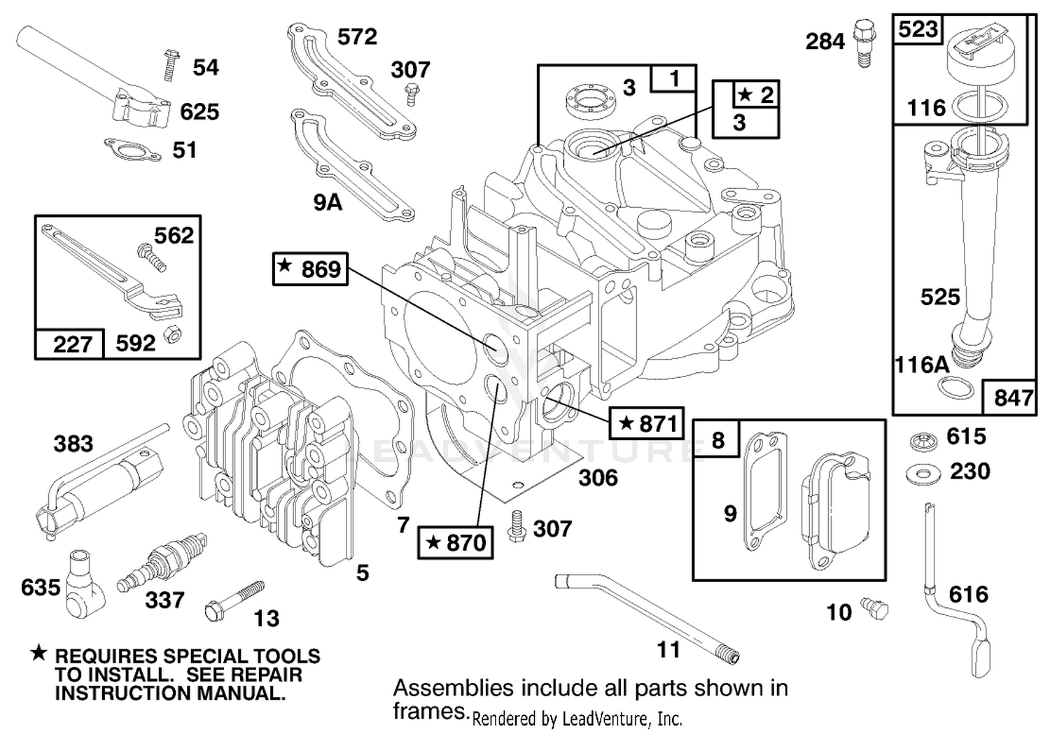 Engine Briggs  Stratton Model 12h802-1758-E1