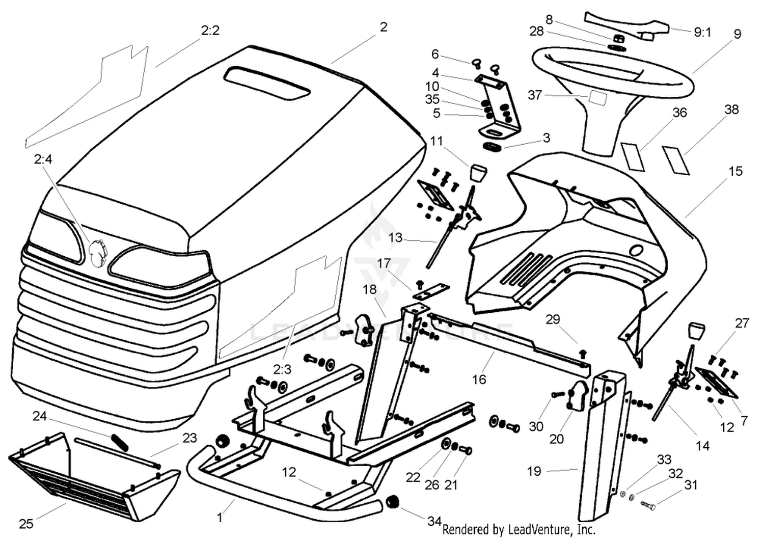 Body and Hood Assembly